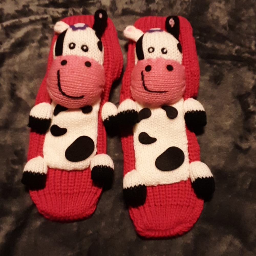 Adorable cow socks